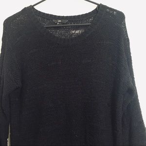 Open weave sweater